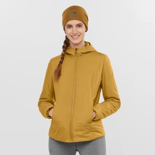 Yellow Salomon Outrack Women's Insulated Jackets | PH 76059J